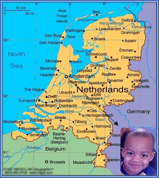 This map explains the origin of the Dutch Midfielder's family.