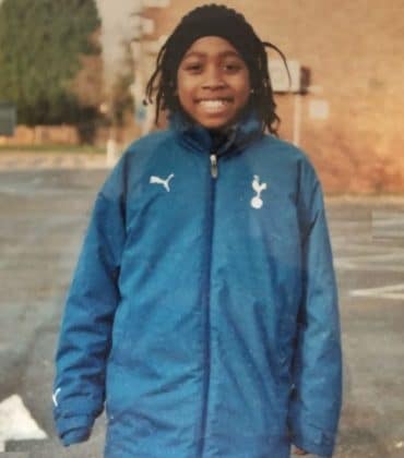 This is Kyle Walker-Peters in his Childhood