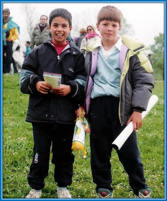 The childhood photo of Xabi and his best friend, Arteta. Source: Twitter/ChrisWheatley