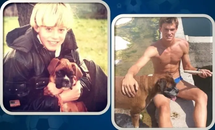 Did he actually grow up with the same dog? Image Credits: Instagram.