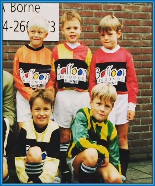 Wout Weghorst's Early Years at Academy Football. Can you recognize him?
