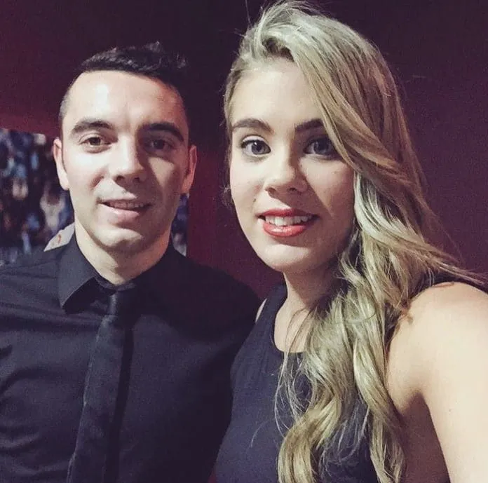 Iago Aspas and Jennifer Rueda.