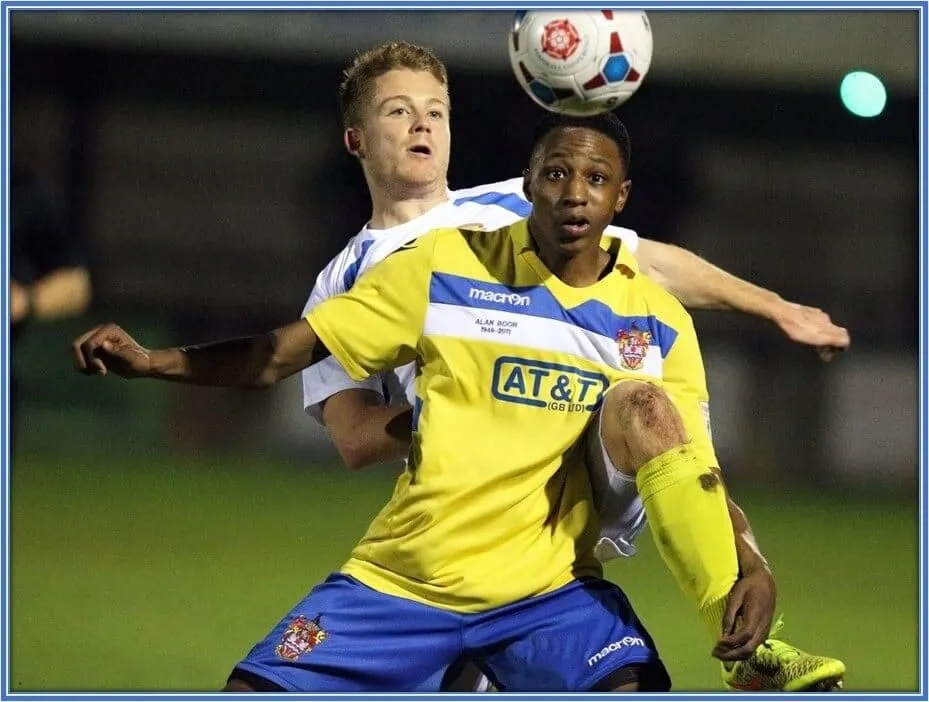 He was fast in adapting to the changes he met at Staines Town.