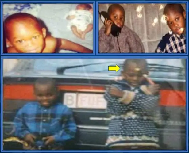 Here's Romelu and Jordan in their early childhood.