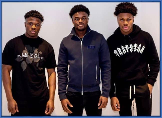 Meet Josh Maja's Brothers - Emmanuel Maja (Right) and Jeremiah Maja (Left).