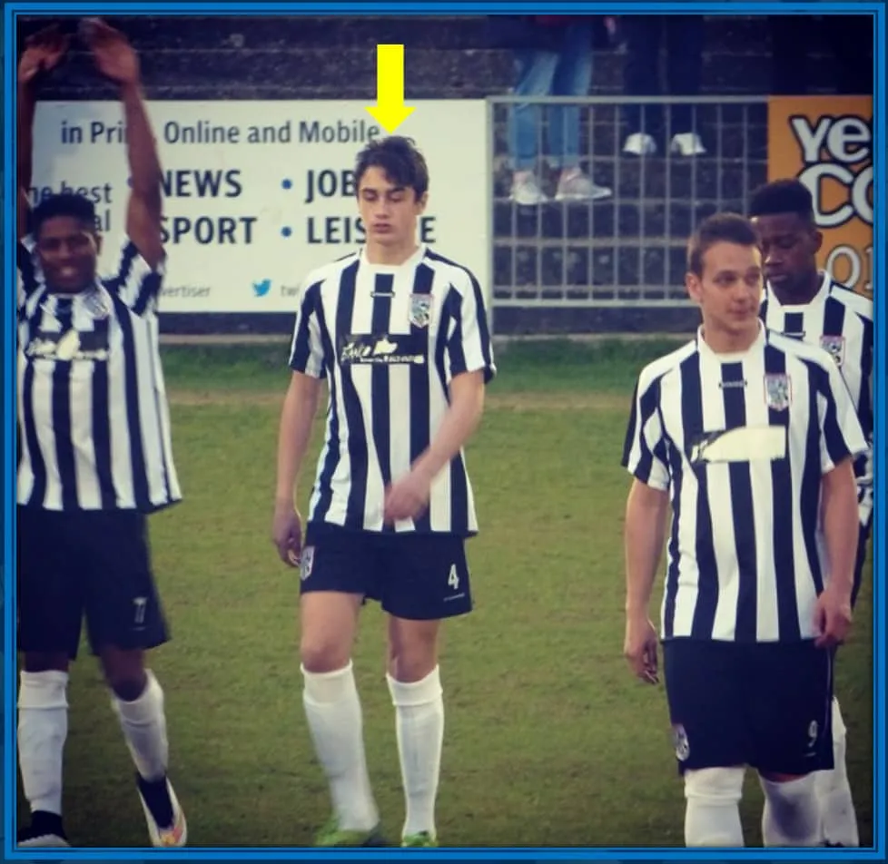 Max Kilman in his early career years. Not looking very happy after a football match.