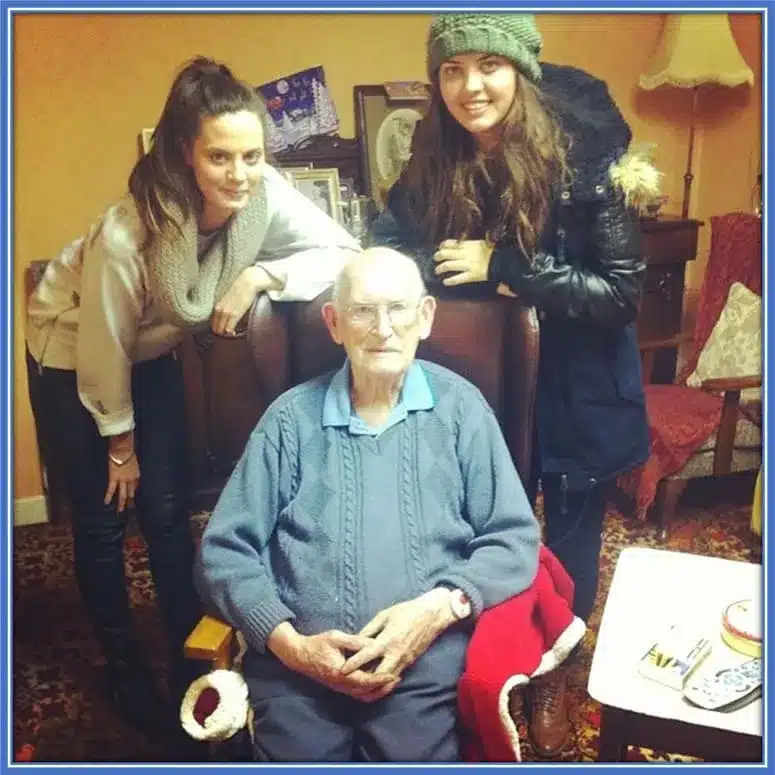 Behold, Matt Doherty's Granddad, pictured alongside two of his grandchildren.