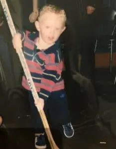 Little Sean Longstaff was learning his father's trade.