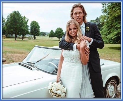 Jannik Vestergaard and his wife, Pernille Vennike, were married in 2018.