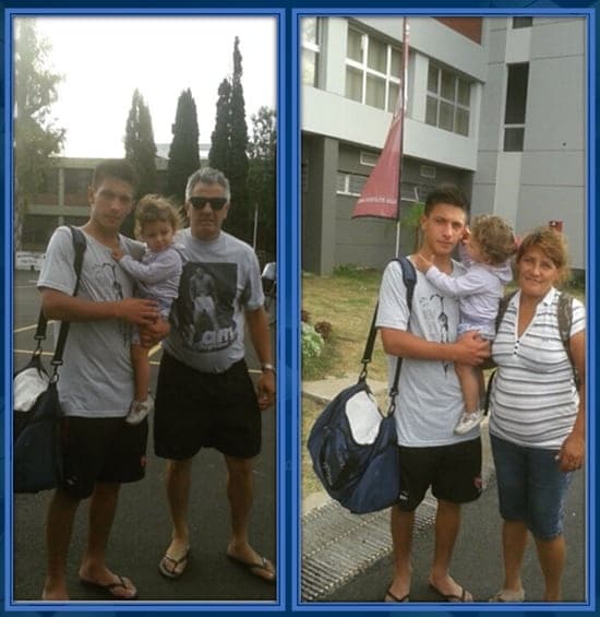 Lisandro Martinez's Parents once arrived to spend time with their son on a visiting day.