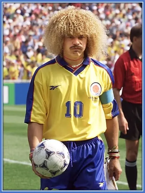 Remember this Colombian Football Legend?... Pibe Valderrama played a huge role in Luis Diaz's early career.