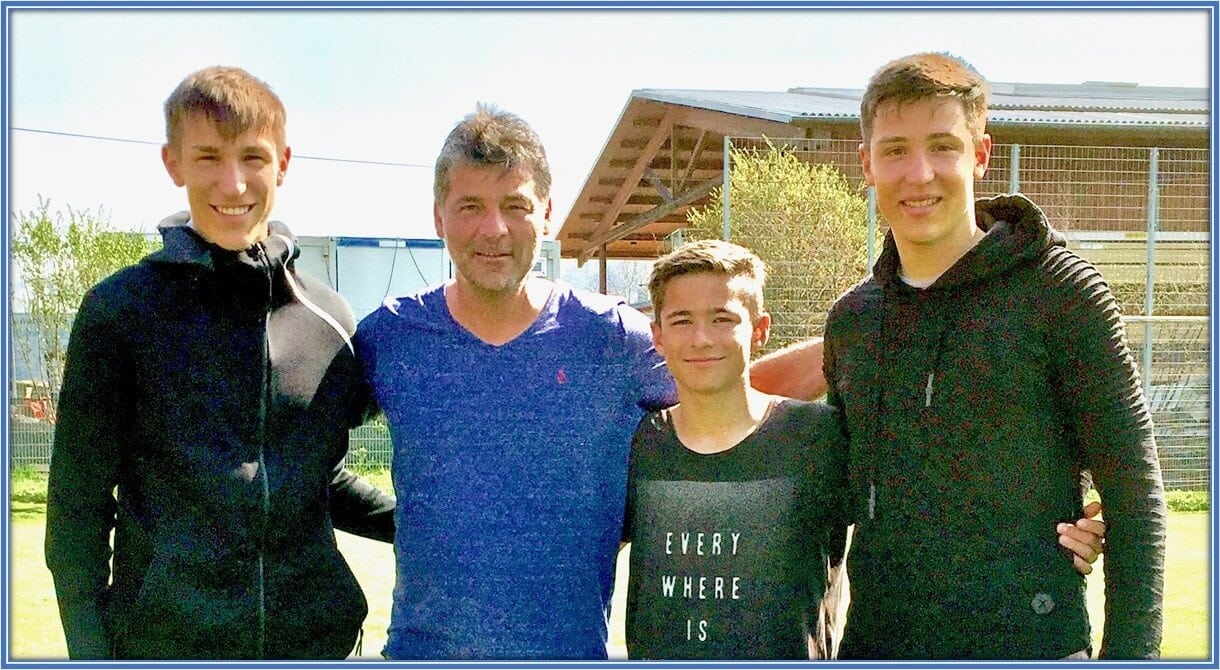 The boys are having a nice time out with their uncle, Niel Schlotterbeck.