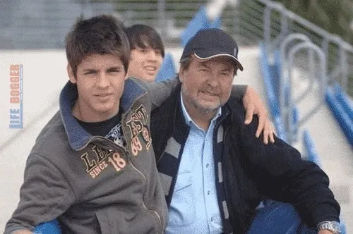 Alvaro Morata with his Father Alfonso Morata.