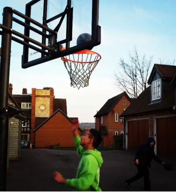 Basketball stands next to his love for football.