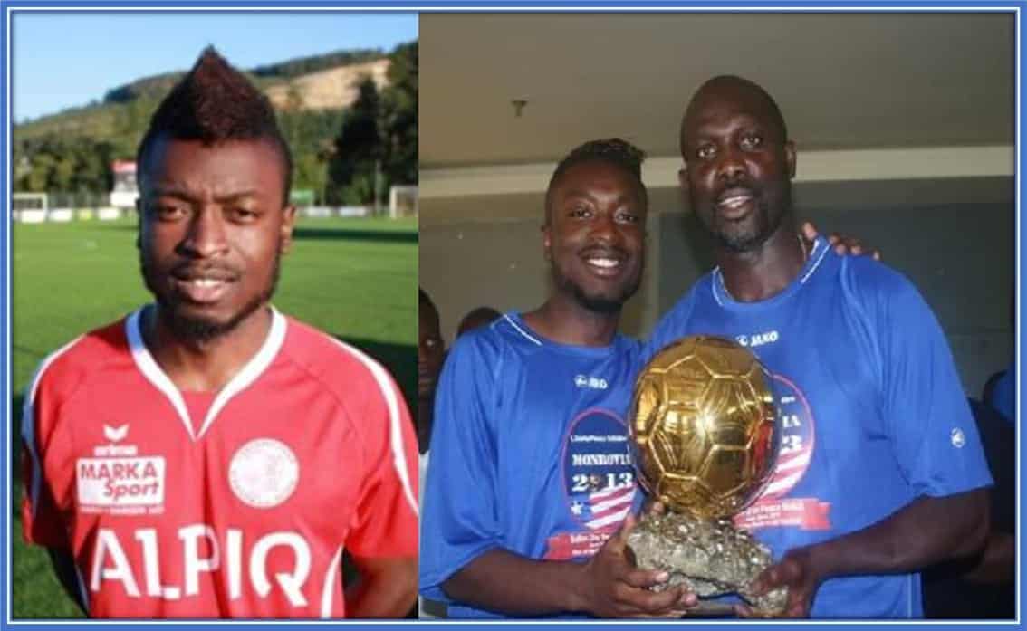 This is George Jr Weah, the first son of George Weah.
