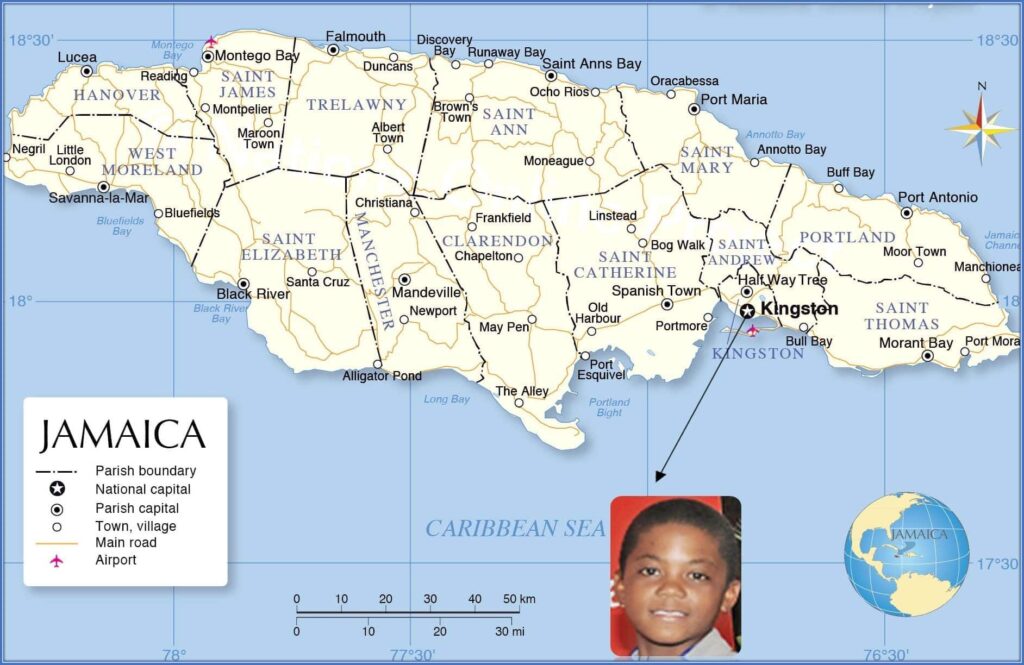 Young Leon Bailey was raised in the Kingston neighbourhood of Jamaica.