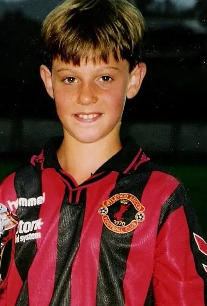 Atletico Luca was where competitive games began for the football prodigy.