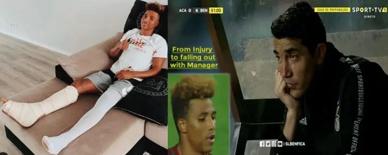 Gedson Fernandes fell out with his manager after he returned from injury.