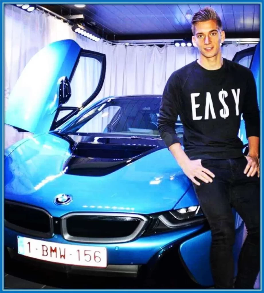 BMW is one of Dennis Praet's favourite car types.