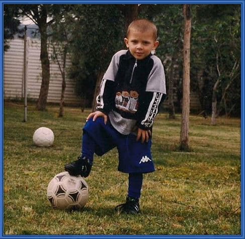 Nicolo Barella in his Childhood. The little boy could feel his destiny calling him at this age.