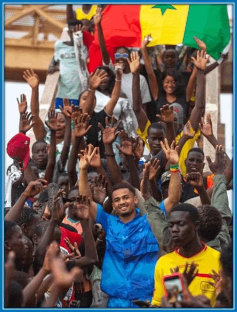 Ndiaye saying a big thank you to his fans for the welcome and support.