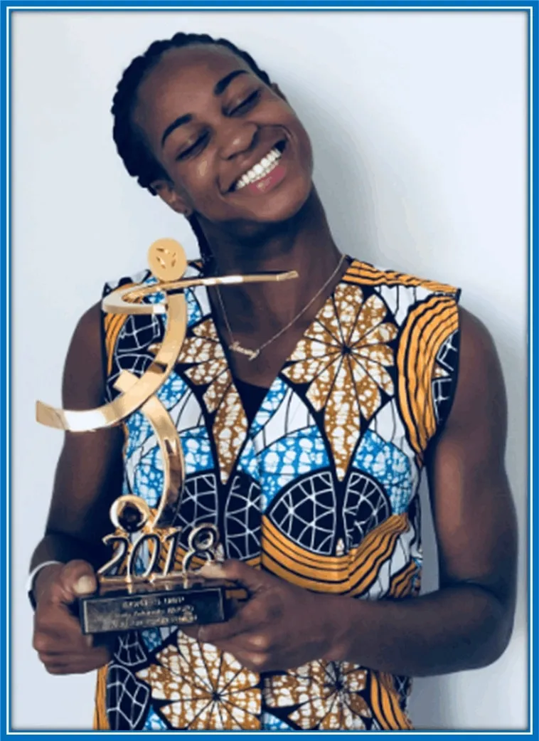 Katoto showcased one of her accolades for the 2018 season in a photo.