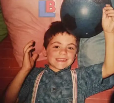 Little Bean's early encounter with his soccer hobby.