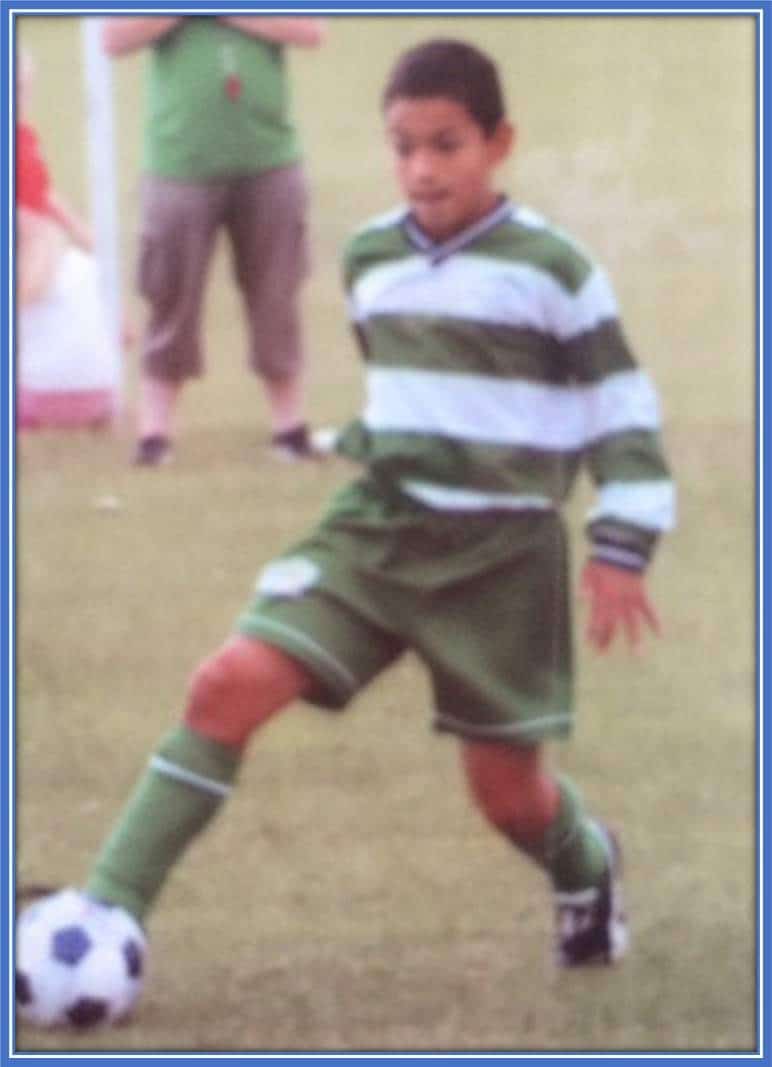 Young Cameron Carter-Vickers in action, at his playing days with Catholic United.