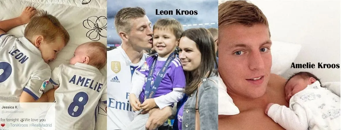 Meet Toni Kroos' adorable children, who go by the names Leon and Amelie.