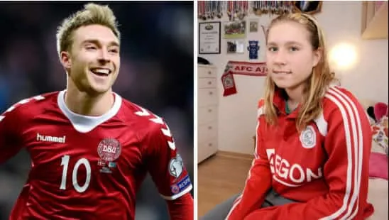 Christian Eriksen's beautiful sister is Louise Eriksen.