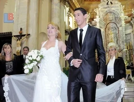 Angel di Maria and Jorgelina Cardoso's wedding ceremony.