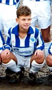 This is Edin Dzeko from his childhood.