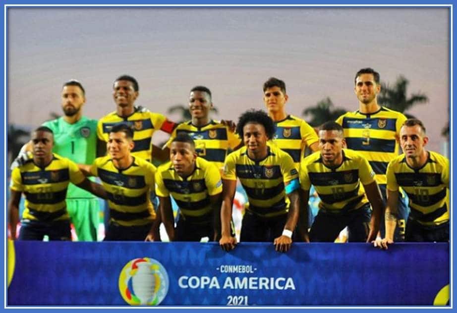 Campana and his teammates during Copa America 2021.