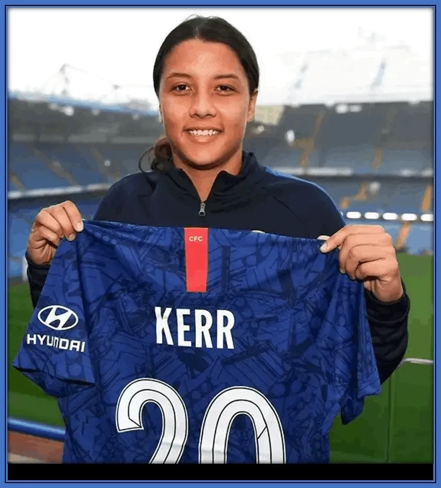 In 2019, Chelsea officially signed a two-and-a-half-year contract with Sam Kerr.