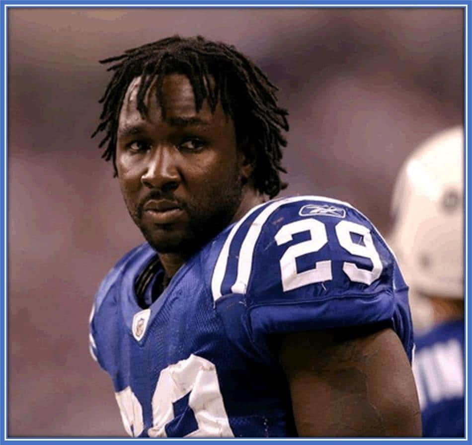 A photo of Haji Wright's third cousin - Joseph Addai.