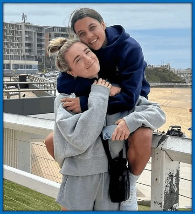 she is in a fantastic relationship with her girlfriend, an American footballer Kristie Mewis.