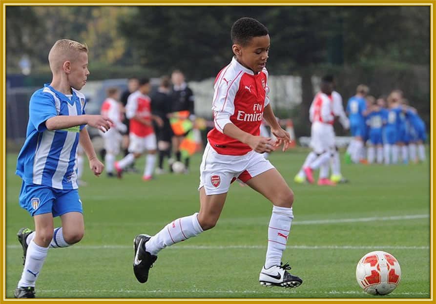 Behold the rookie in his element as he dribbles a rival.