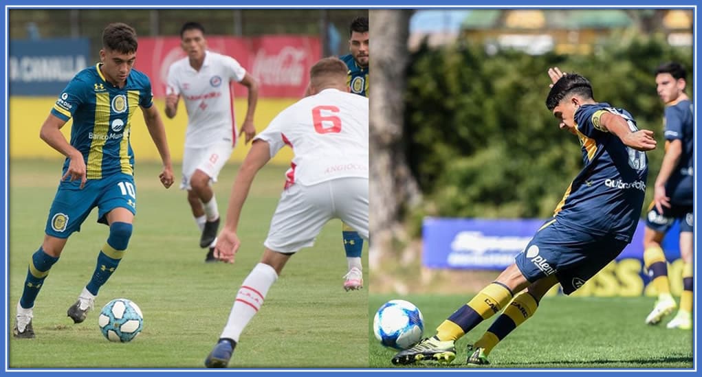 Facu Showcasing His Impressive Left-Footed Skills on the Pitch: Wearing No. 10 and Following in the Footsteps of His Idol, Lionel Messi