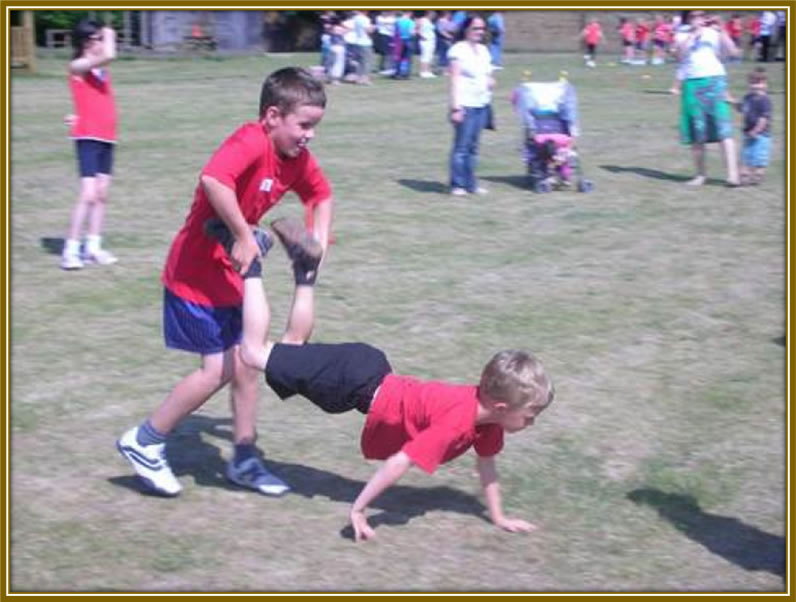 The young London born was flly involved in all school physical activities