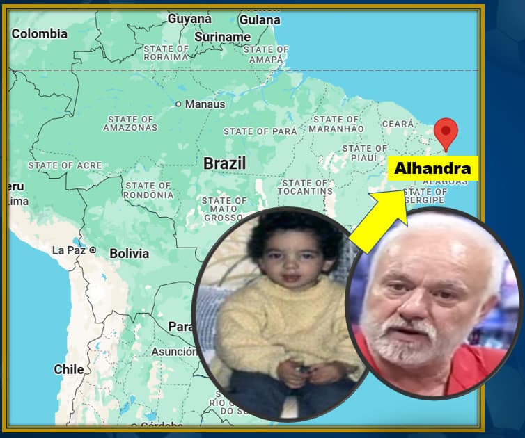 Young Rúben Amorim and his father, Virgílio, highlighting their family roots in Paraíba, Brazil.