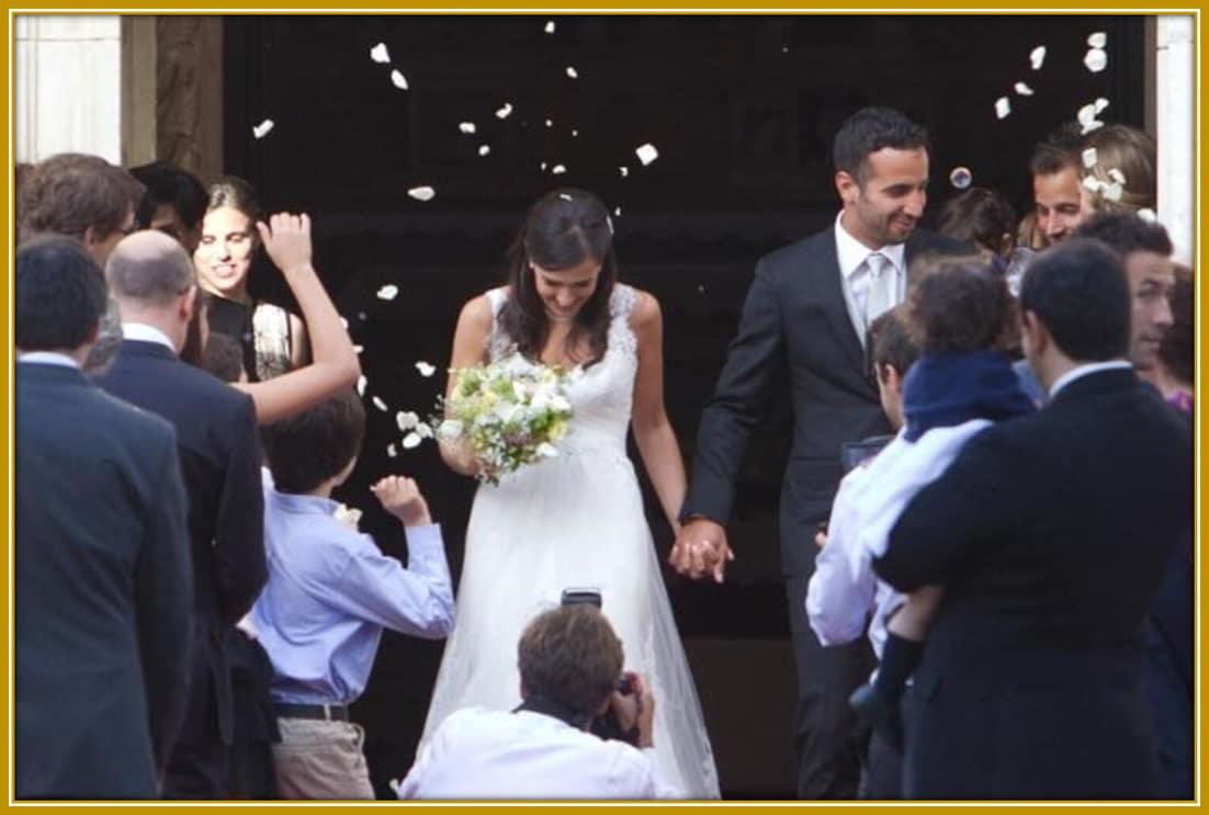 Ruben Amorim and Maria João Diogo, celebrating their love on their wedding day—a beautiful union of passion, success, and shared dreams.