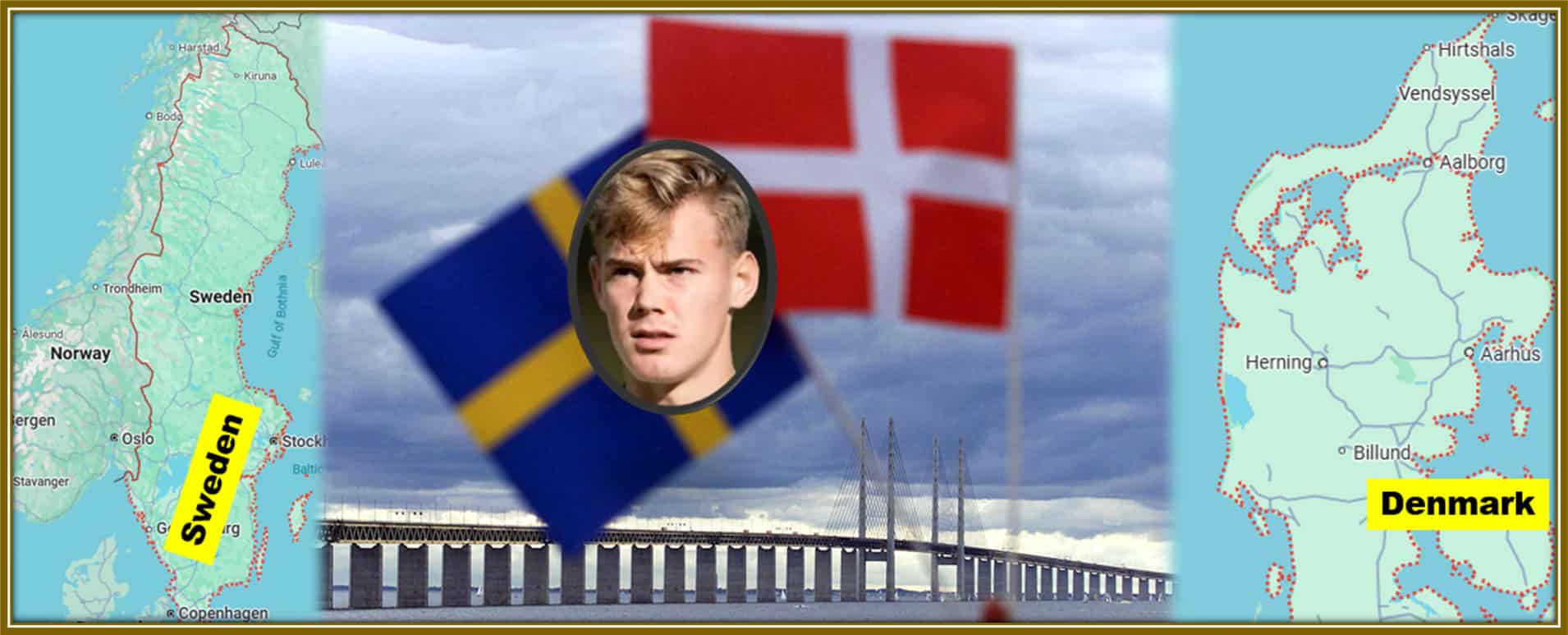 Filip Jörgensen: A blend of Danish and Swedish heritage. Image: GoogleMap, Expressen