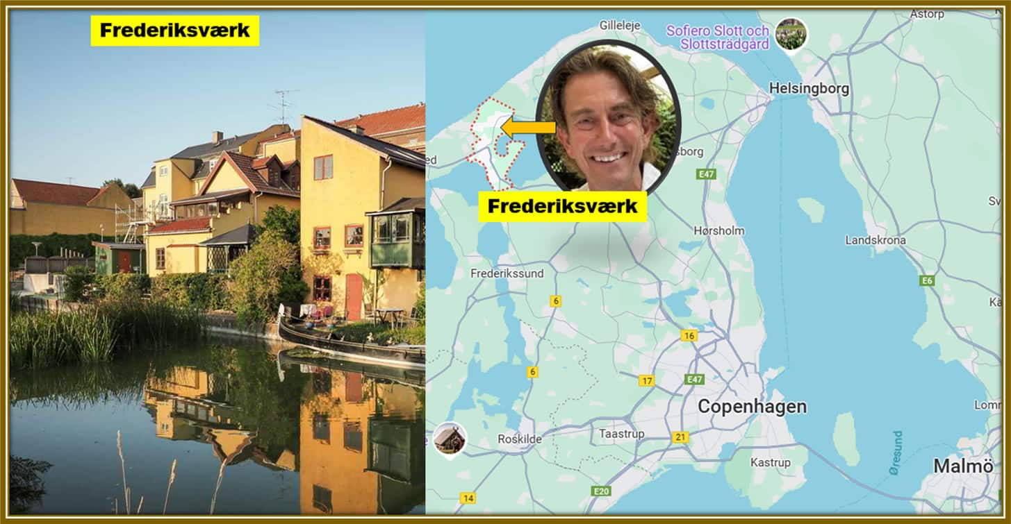 Exploring Thomas Frank's roots: A map highlighting Frederiksværk, the birthplace of the Brentford manager.