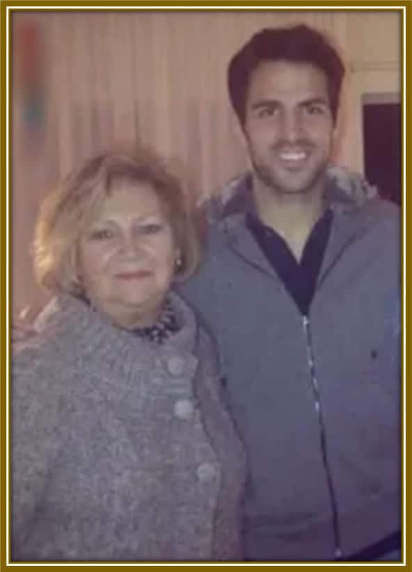 Cesc Fàbregas and His Mother, Nuria Soler: A Bond of Support and Dedication Through His Football Journey.