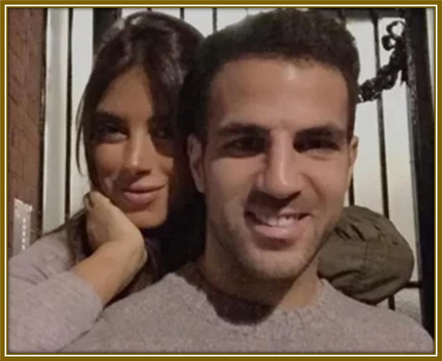 Daniella Semaan and Cesc Fàbregas, a loving couple sharing a beautiful journey of love and family together.