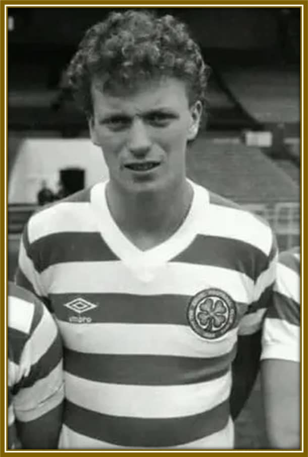 A rare photo of David Moyes, at the time he was a footballer.