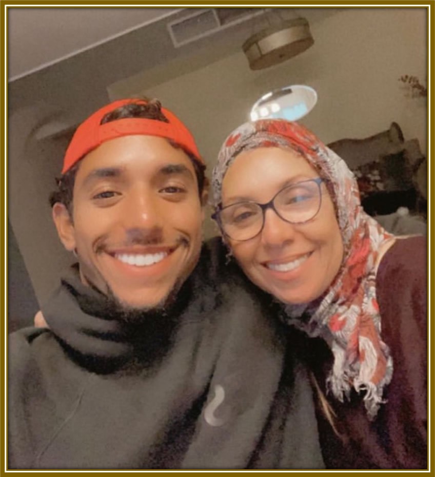 Like mother, like son: Omar Marmoush and his mum share an unmistakable resemblance, proving greatness runs in the family.