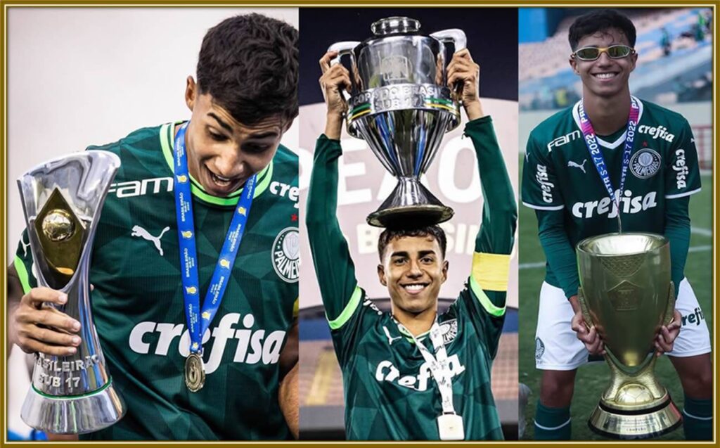 He celebrates yet another triumphant moment with more trophies for Palmeiras, solidifying his place as a key figure in the club's continued success.